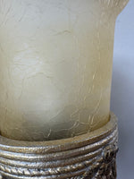 Gilded Heavyweight Resin Monkey Hurricane Lamp (WORKS)