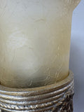 Gilded Heavyweight Resin Monkey Hurricane Lamp (WORKS)