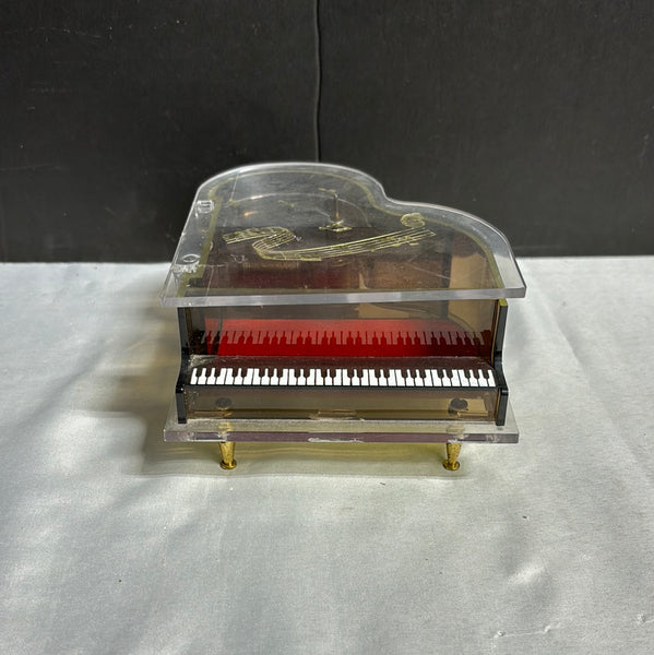 Vintage Grand Piano Music & Jewelry Box (Works)