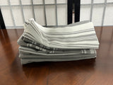 Farmhouse Gray/White Napkins, 7 pc