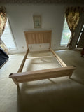 Ashley Furniture Double Bed with Rails and Support Slats