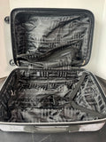 Bebe Reyna Hardside Carry-On Luggage in Gray & White Marble Print
