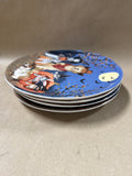Pier 1 Ironstone Dog And Cat Halloween Salad Plates - Set Of 4 // 2 Sets Available// PRICED INDIVIDUALLY