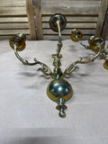 Pair Of Solid Brass 3 Arm Candle Sconces