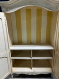Cream Tone Armoire***HEAVY ITEM***READ DETAILS ON PICK UP POLICY***