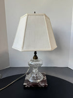 Glass Electric Oil Lamp on Marble Base