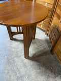 Mission Style Round Side Table