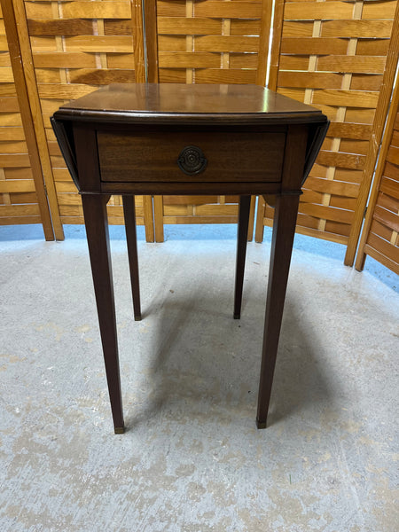 Petite Drop Leaf Side Table with Drawer