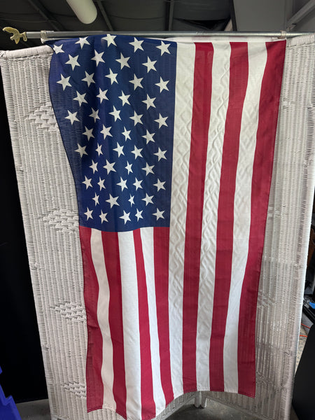 Sentinel in American Flag on Pole with Eagle