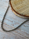 20” Silver Tone Chain Necklace (A)