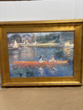 Boating on the Seine Print by Pierre Renoir (Art Board)