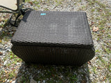 Rattan Patio Coffee Table with Storage