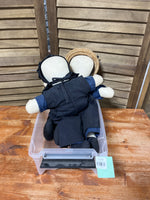 Faceless Amish Dolls, 2 pc