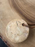 Brown Corded Scorpion/Scorpio Stone Pendant Necklace