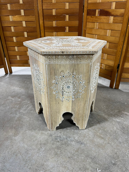 Bohemian Style Lightweight Hexagon Side Table