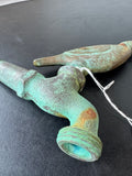 Solid Brass Quail Spigot with Patina