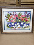 Watercolor of Flowers by Barbara Bell; Signed