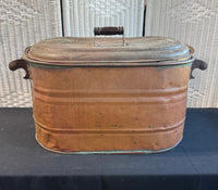Antique Copper Lidded Wash Boiler