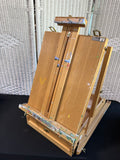Wooden Vintage Portable Storage Artist’s Easel & Case Once Belonging to Local Artist Ginger Olansen