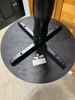 Black Round Pedestal Side Table