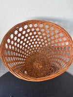 Woven Rattan Waste Basket