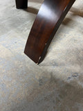 Glass Top Cocktail Table with Bentwood Base