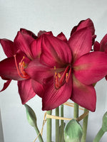 Large Faux Amaryllis Floral Arrangement