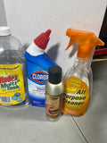 Cleaning Lot (P) *Most bottles at least half full*