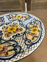 Large Decorative Floral Plate