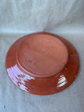 Terra Cotta Hand Painted Fruit Plate