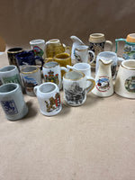 (A) 22 Piece Mini Stein Souvenir Glasses