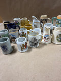 (A) 22 Piece Mini Stein Souvenir Glasses