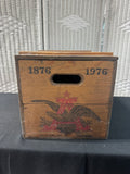 Budweiser Vintage Wooden Lidded Beer Crate