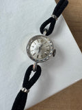 Rolex 14K White Gold Women’s Watch with Leather & 10K Gold Filled Replacement Band (WORKS)