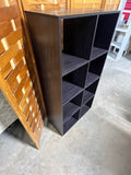 Lightweight Particle Board Shelf/Cube Storage, black color (cardboard backing)