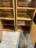 Pair of Tall Entertainment and Display Shelves***HEAVY ITEM***READ DETAILS ON PICK UP POLICY***