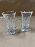 Pair Of Waterford Crystal Lismore Irish Coffee Glasses — Signed