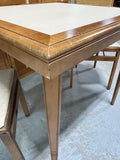 Vintage Stakmore Folding Card Table with (3) Folding Chairs