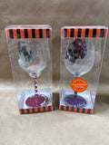 Halloween Wine Glasses - Pair / Appears Unused (A)