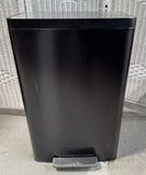 Kohler Black & Stainless Steel Trash Can with Foot Pedal
