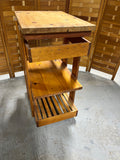 Wooden Kitchen Cart on Casters