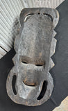 African Senufo Harvest Hand Carved Vintage Wooden Mask
