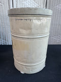Farmhouse Style Antique Metal Lidded Flour Tin