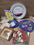 Assorted Paper Plate And Napkins Lot