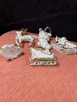 Set of 10 Traditions Hand Painted Porcelain Ornaments