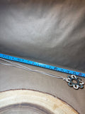 Glazed Pottery Flower Pendant on Suede Cord