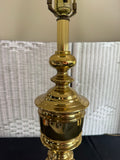 Pair of Large Vintage Brass 3-Way Table Lamps (WORKS)
