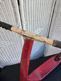 Radio Flyer Style Red Pressed Steel Vintage Push Scooter