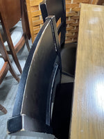 Two Tone Dining Table with (6) Black Chairs