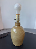 Brown Speckled Pottery Lamp (WORKS)